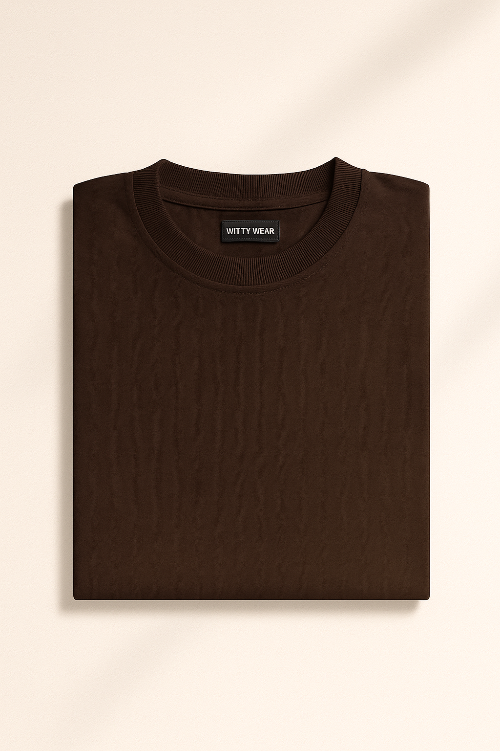 Brown Drop Shoulder T-Shirt