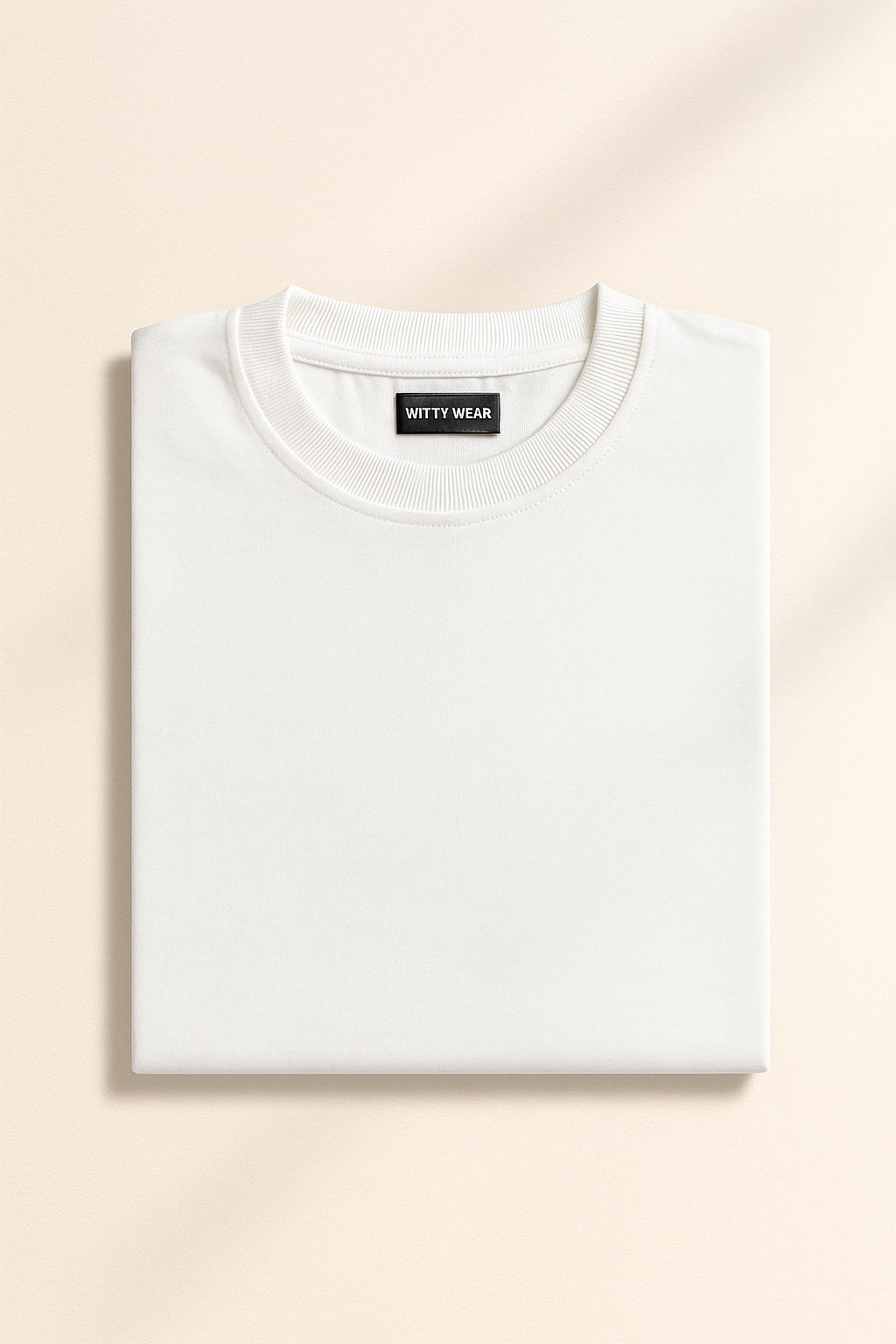 White Drop Shoulder T-Shirt